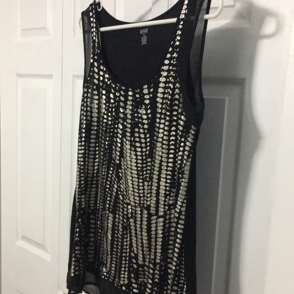 a.n.a Black & Silver Classy Top